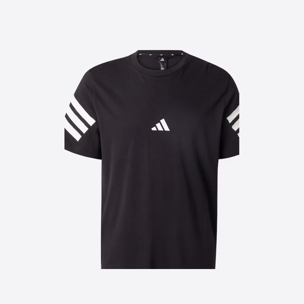 Ανδρικό Μαύρο T-Shirt Adidas με Λευκές Λεπτομέρειες