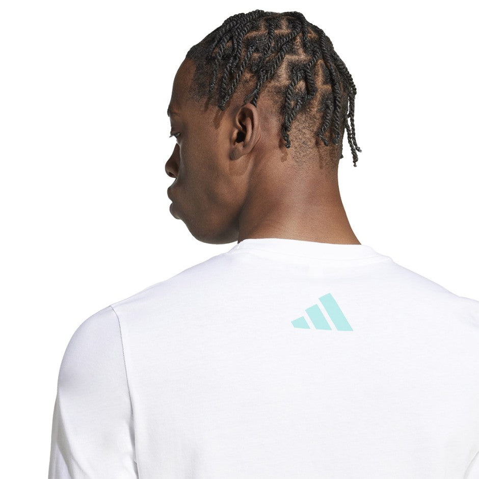 Ανδρική Κοντομάνικη Μπλούζα Λευκή - adidas Performance Mercedes-AMG Petronas Formula One Team DNA