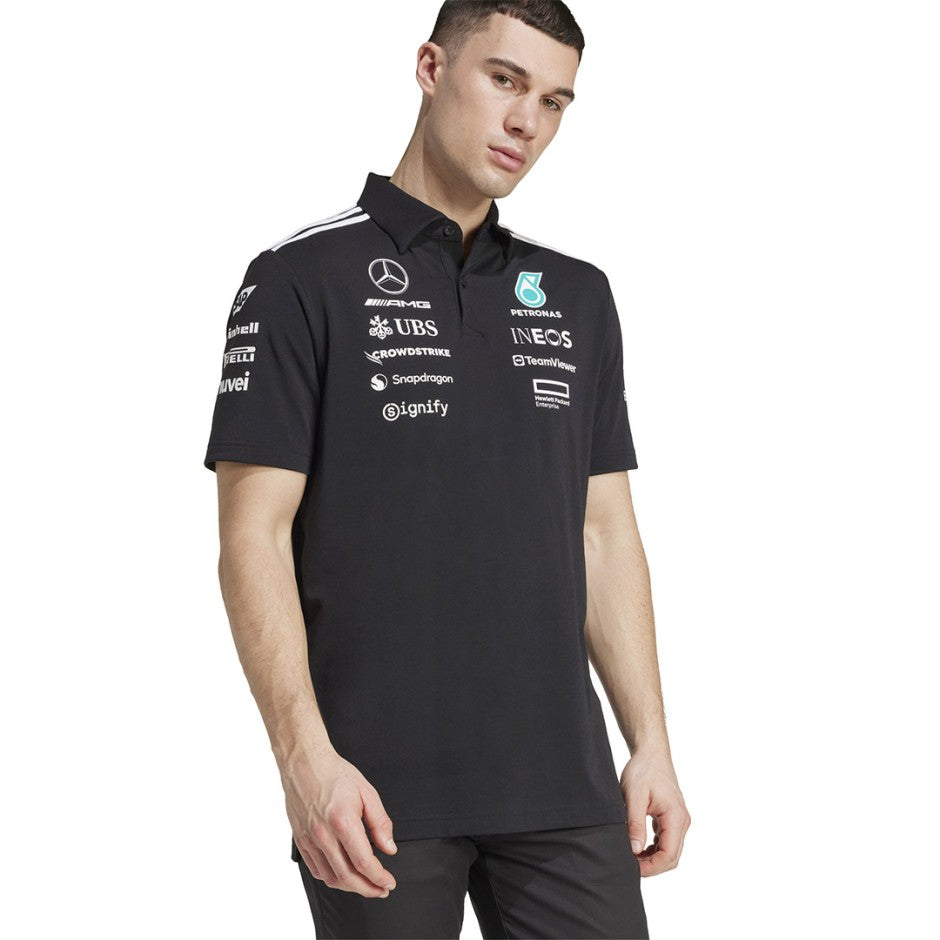 Ανδρική Μπλούζα Πόλο Μαύρη - adidas Performance Mercedes-AMG Petronas Formula One Team