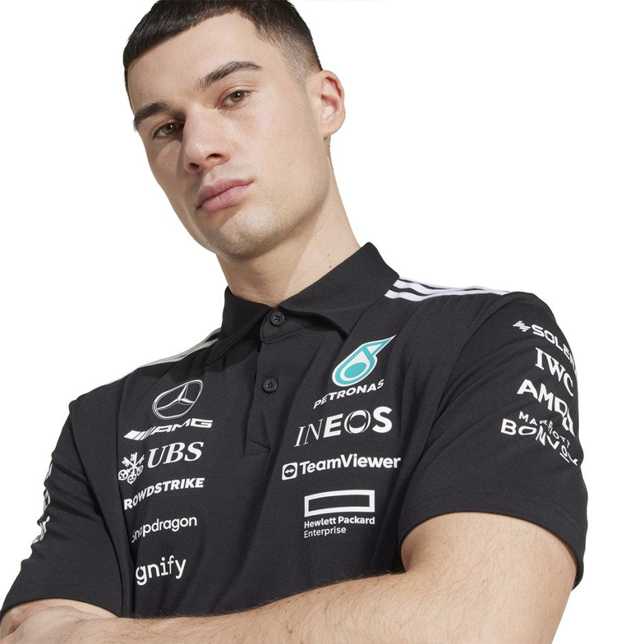 Ανδρική Μπλούζα Πόλο Μαύρη - adidas Performance Mercedes-AMG Petronas Formula One Team