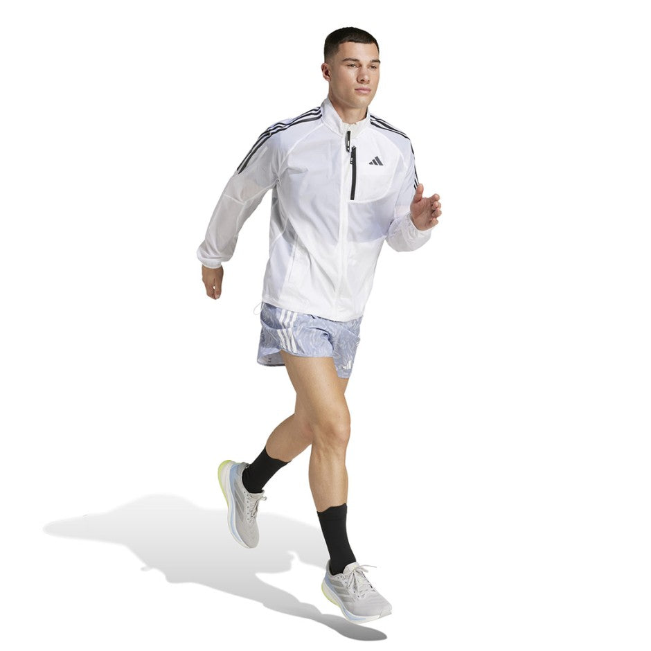 Ανδρικό Σορτς για Τρέξιμο Γκρι - adidas Performance Own The Run 3-Stripes