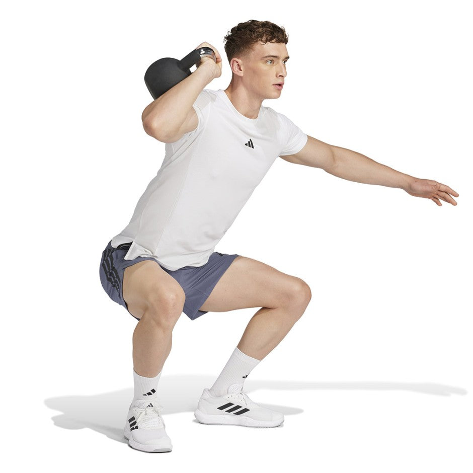 Ανδρικό Σορτς Προπόνησης Ανθρακί - adidas Performance Power 3-Stripes
