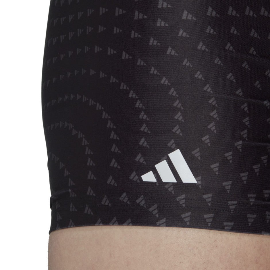 adidas Performance ALLOVER GRAPHIC SWIM BOXER Μαύρο