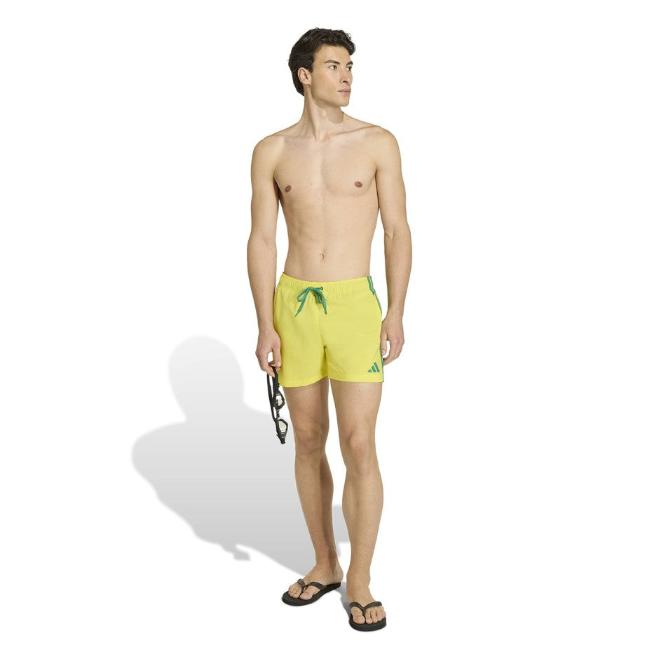 Ανδρικό Μαγιό Βερμούδα Κίτρινο - adidas Performance 3-Stripes 5-Inch