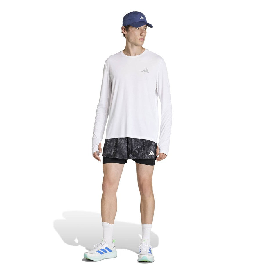 Ανδρικό Σορτς για Τρέξιμο Ανθρακί - adidas Performance adi365 Spray Dye 2in1