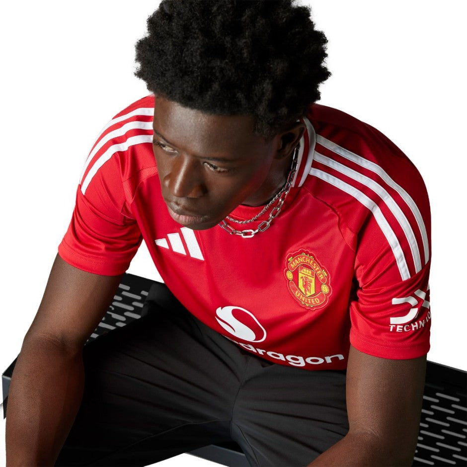 Ανδρική Εμφάνιση Ποδοσφαίρου Κόκκινη - adidas Performance Manchester United 24/25 Home Jersey