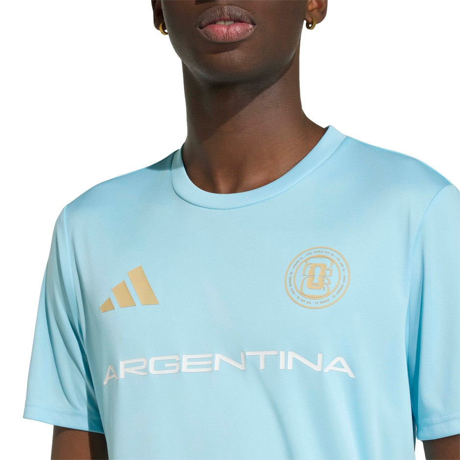 Ανδρική Φανέλα Ποδοσφαίρου Σιέλ - adidas Performance FIFA World Cup 2026 Argentina