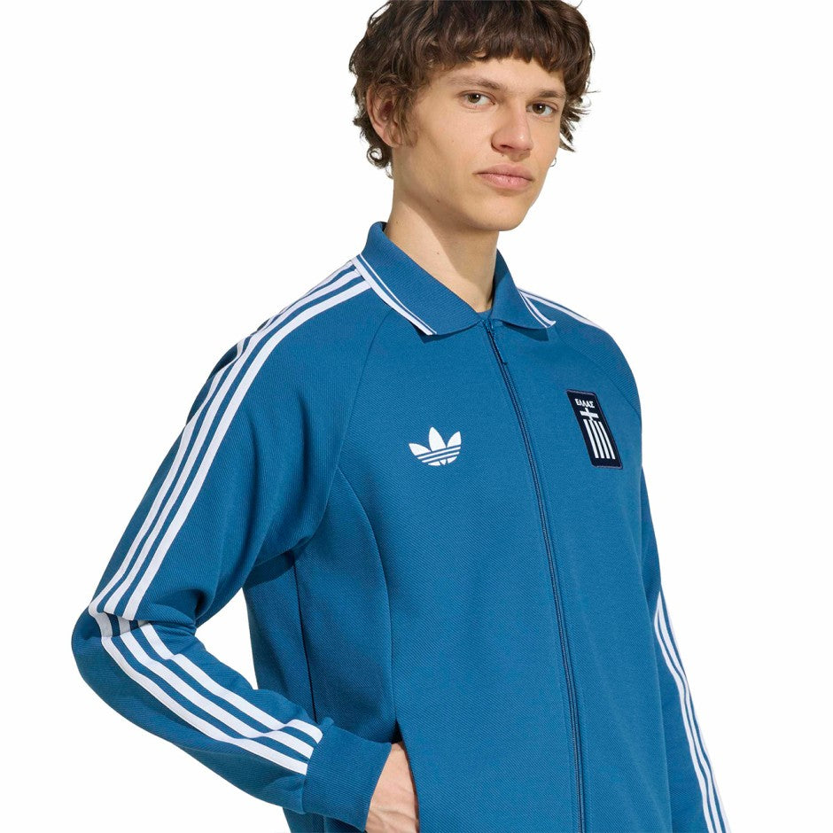 Ανδρική Ζακέτα Ποδοσφαίρου Μπλε - adidas Originals Greece Away Anthem