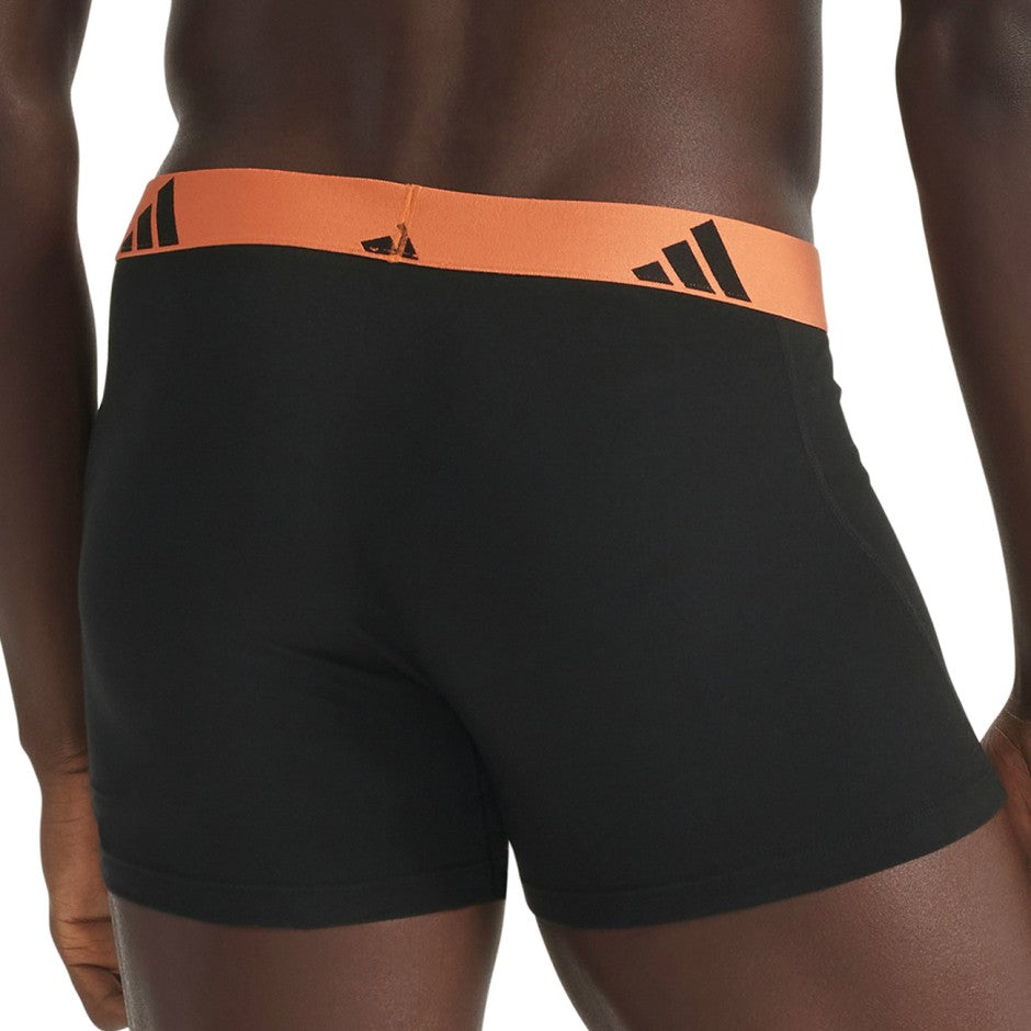 Ανδρικά Εσώρουχα Μποξεράκια Πολύχρωμα - adidas Active Flex Cotton Boxer 3 Pack