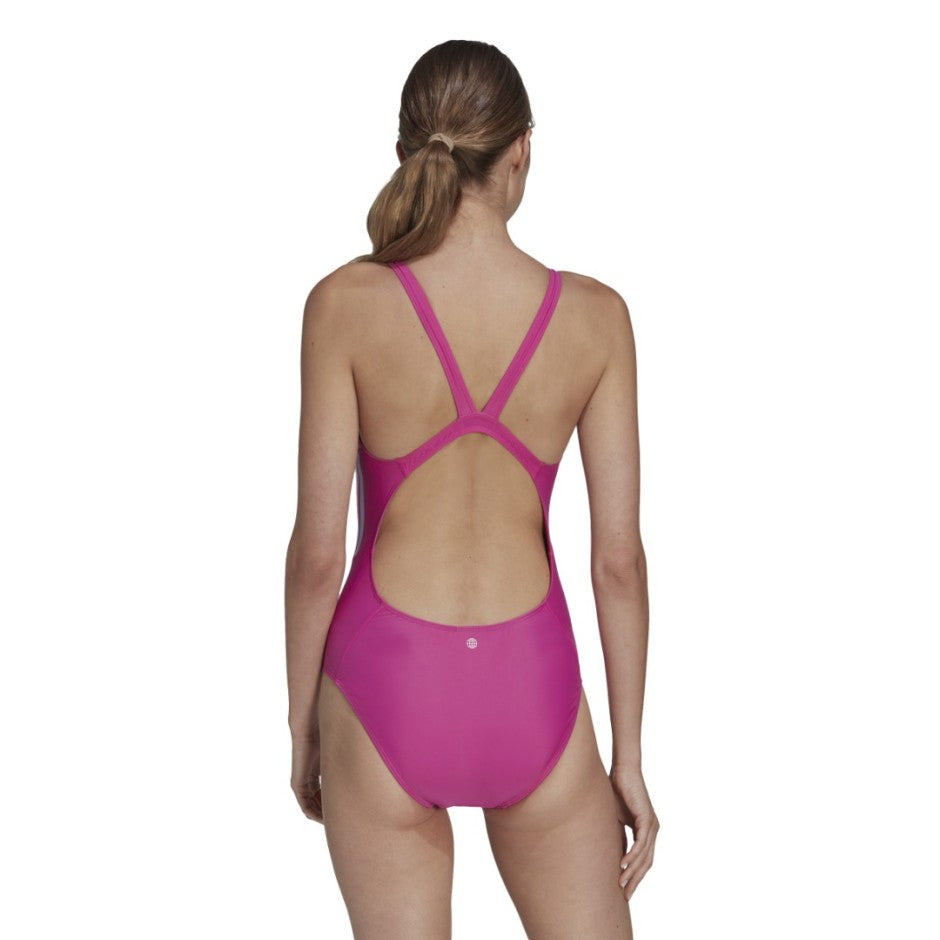 adidas Performance MID 3-STRIPES SWIMSUIT Φούξια