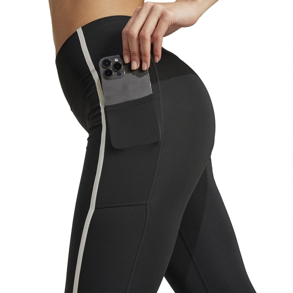 Γυναικείο Κολάν Προπόνησης Μαύρο - adidas Performance Optime Heritage Full-Length