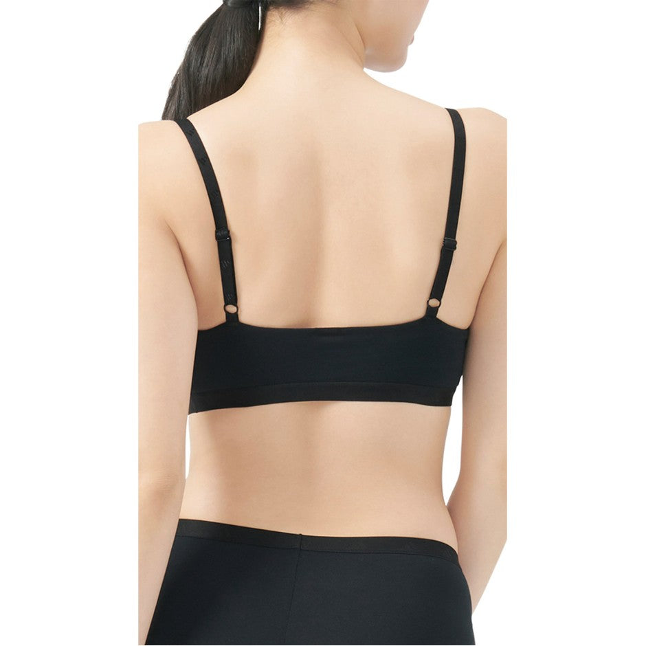 Γυναικείο Μπουστάκι Μαύρο - adidas Performance Active Essentials Cotton Scoop Bralette