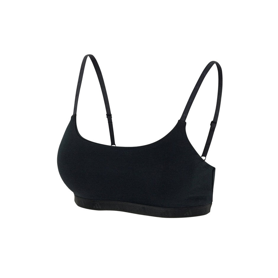 Γυναικείο Μπουστάκι Μαύρο - adidas Performance Active Essentials Cotton Scoop Bralette