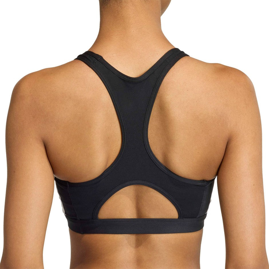 Γυναικείο Μπουστάκι Προπόνησης Μαύρο - adidas Performance Optime Essentials Workout 3-Stripes