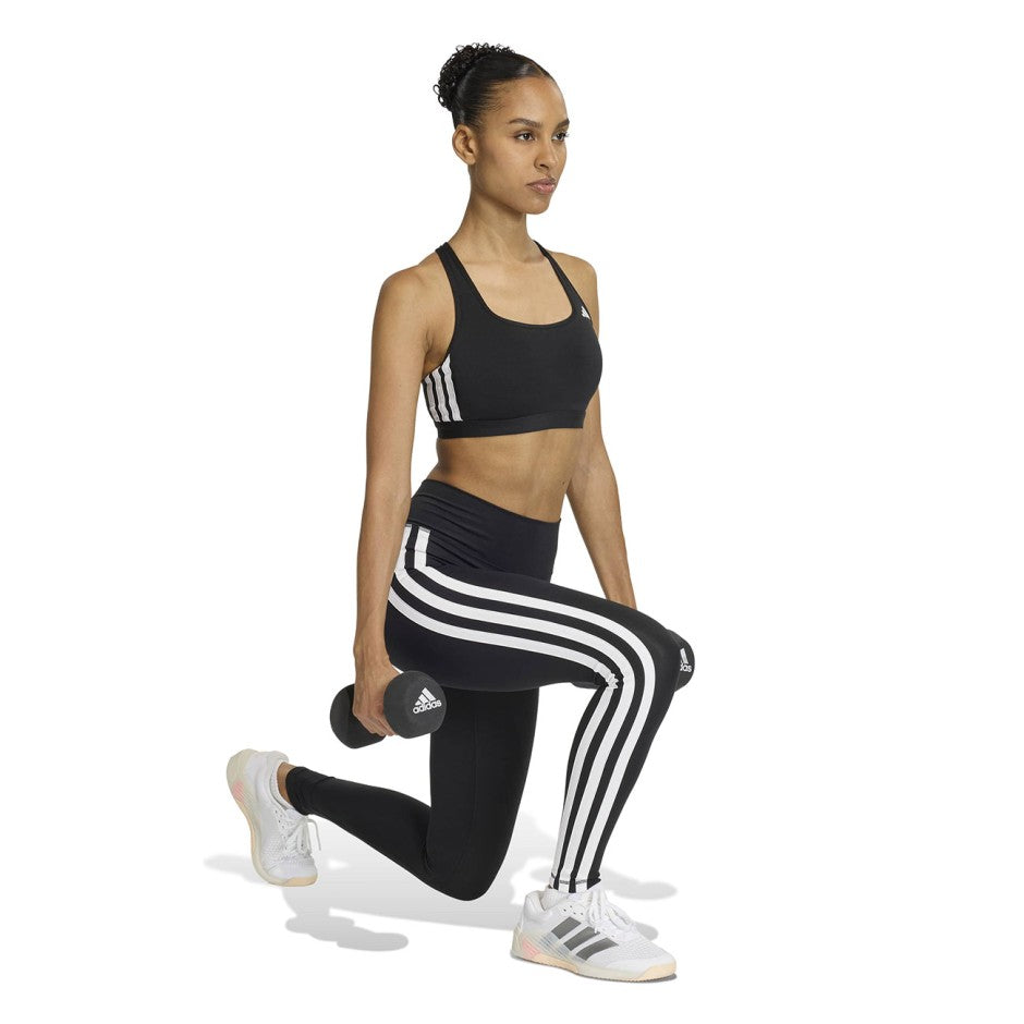 Γυναικείο Μπουστάκι Προπόνησης Μαύρο - adidas Performance Optime Essentials Workout 3-Stripes