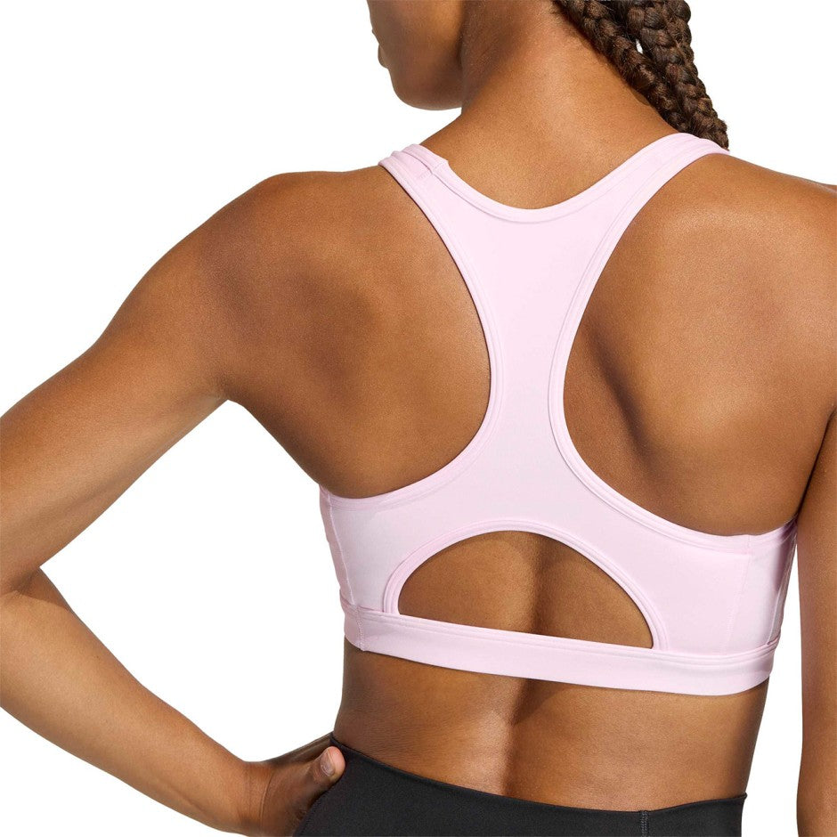 Γυναικείο Μπουστάκι Προπόνησης Ροζ - adidas Performance Optime Essentials Workout 3-Stripes