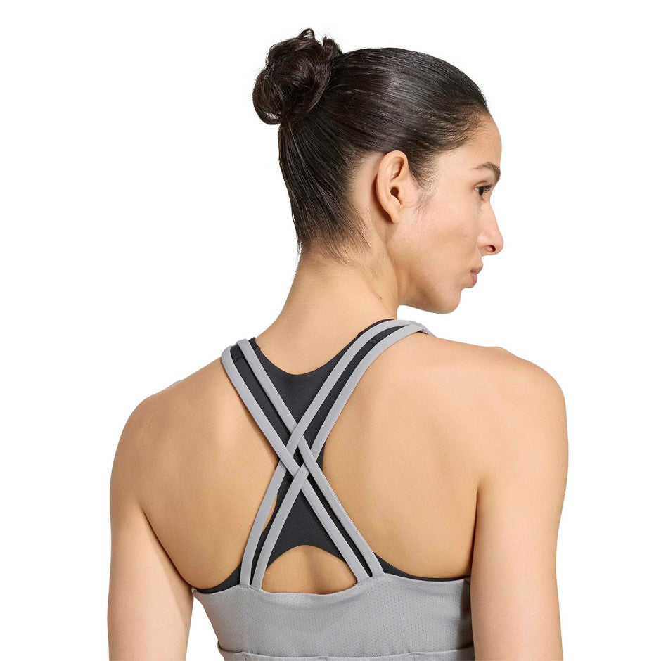 Γυναικείο Crop Top για Τρέξιμο Γκρι - adidas Performance Adizero Archive
