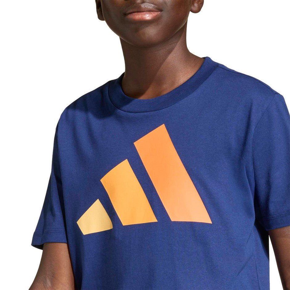 Παιδική Κοντομάνικη Μπλούζα Μπλε - adidas Sportswear Essentials