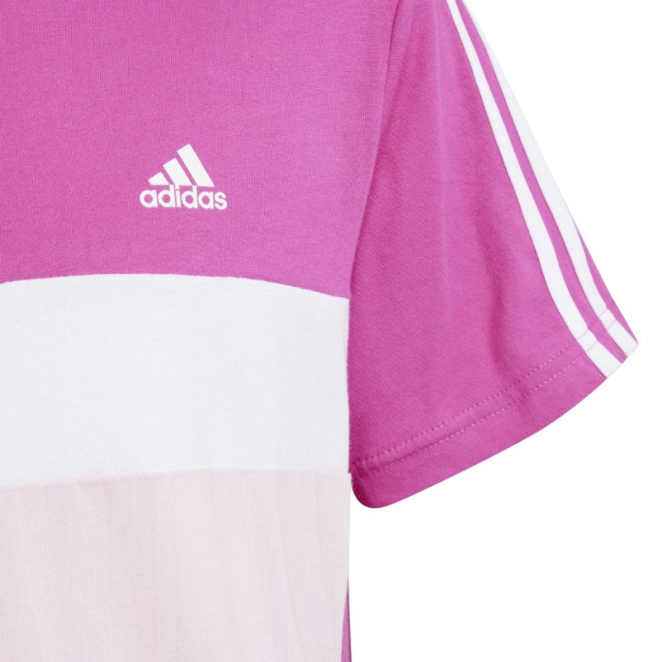 Παιδική Κοντομάνικη Μπλούζα Ροζ - adidas Performance Tiberio 3-Stripes