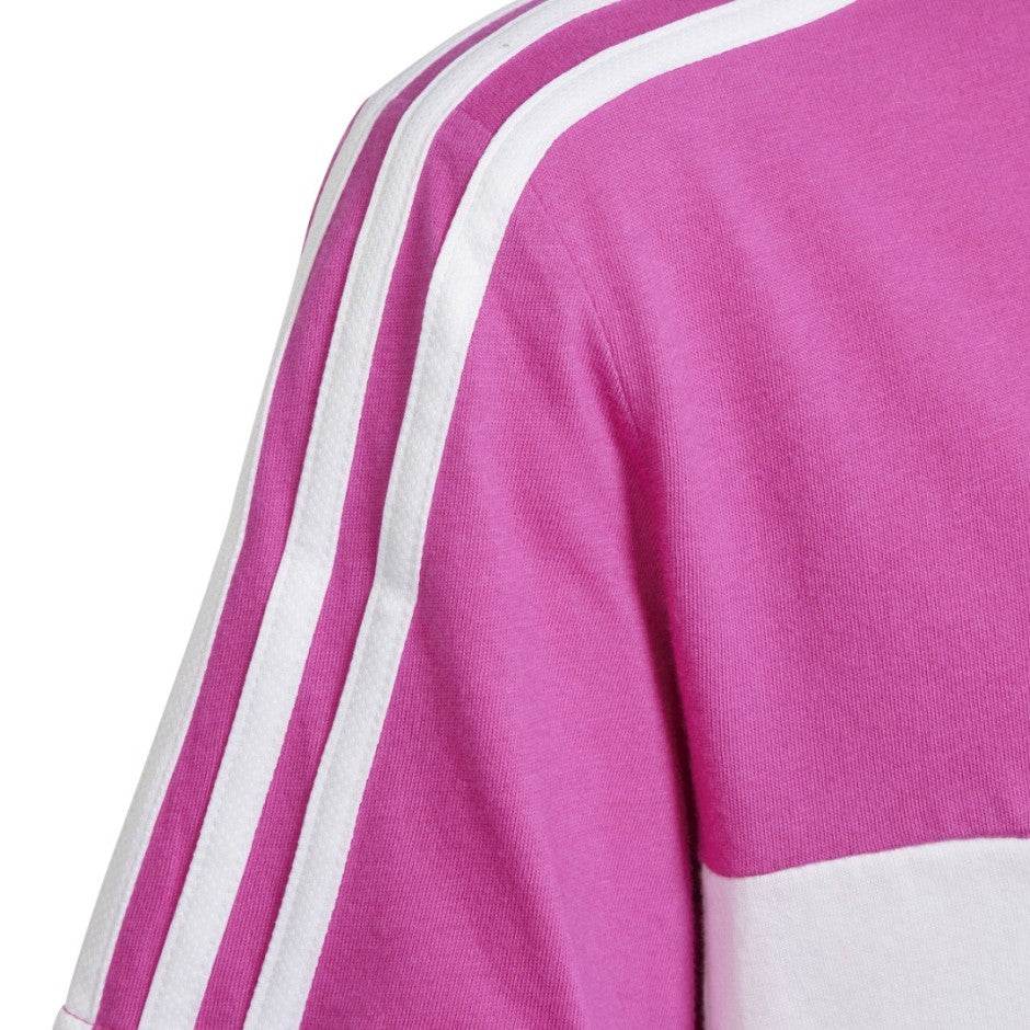 Παιδική Κοντομάνικη Μπλούζα Ροζ - adidas Performance Tiberio 3-Stripes