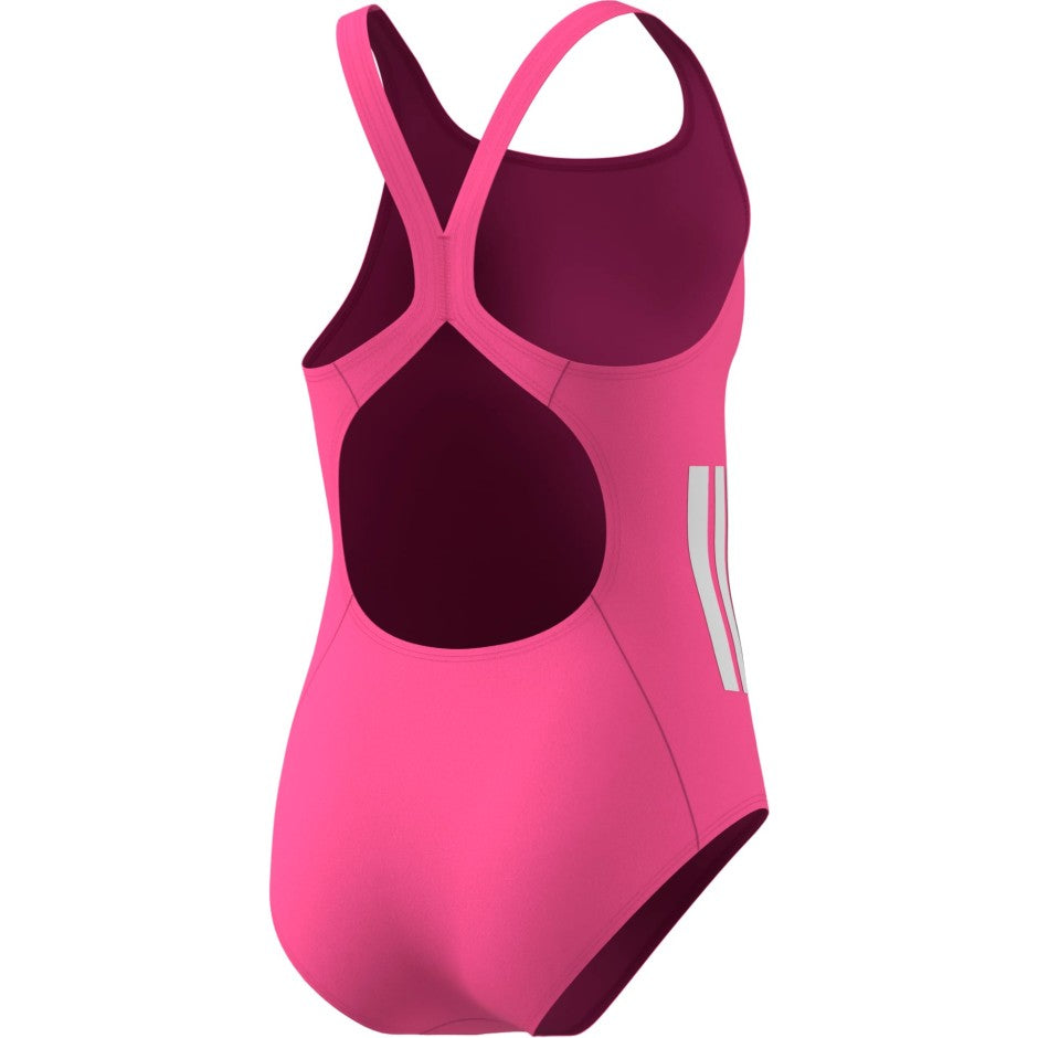 Παιδικό Ολόσωμο Μαγιό Φούξια - adidas Performance 3-Stripes C-back