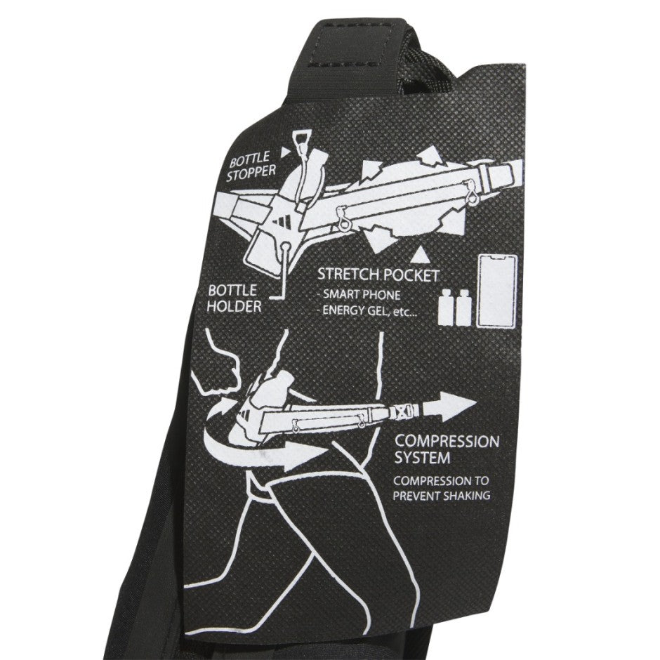 Τσάντα Μέσης για Τρέξιμο Μαύρη - adidas Performance Running Bottle Bag