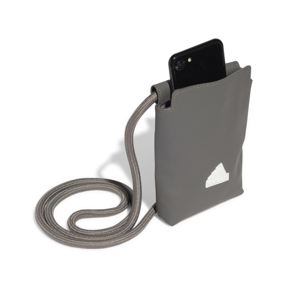 adidas Performance PU Phone Bag Ανθρακί - Γυναικείο Τσαντάκι Κινητού
