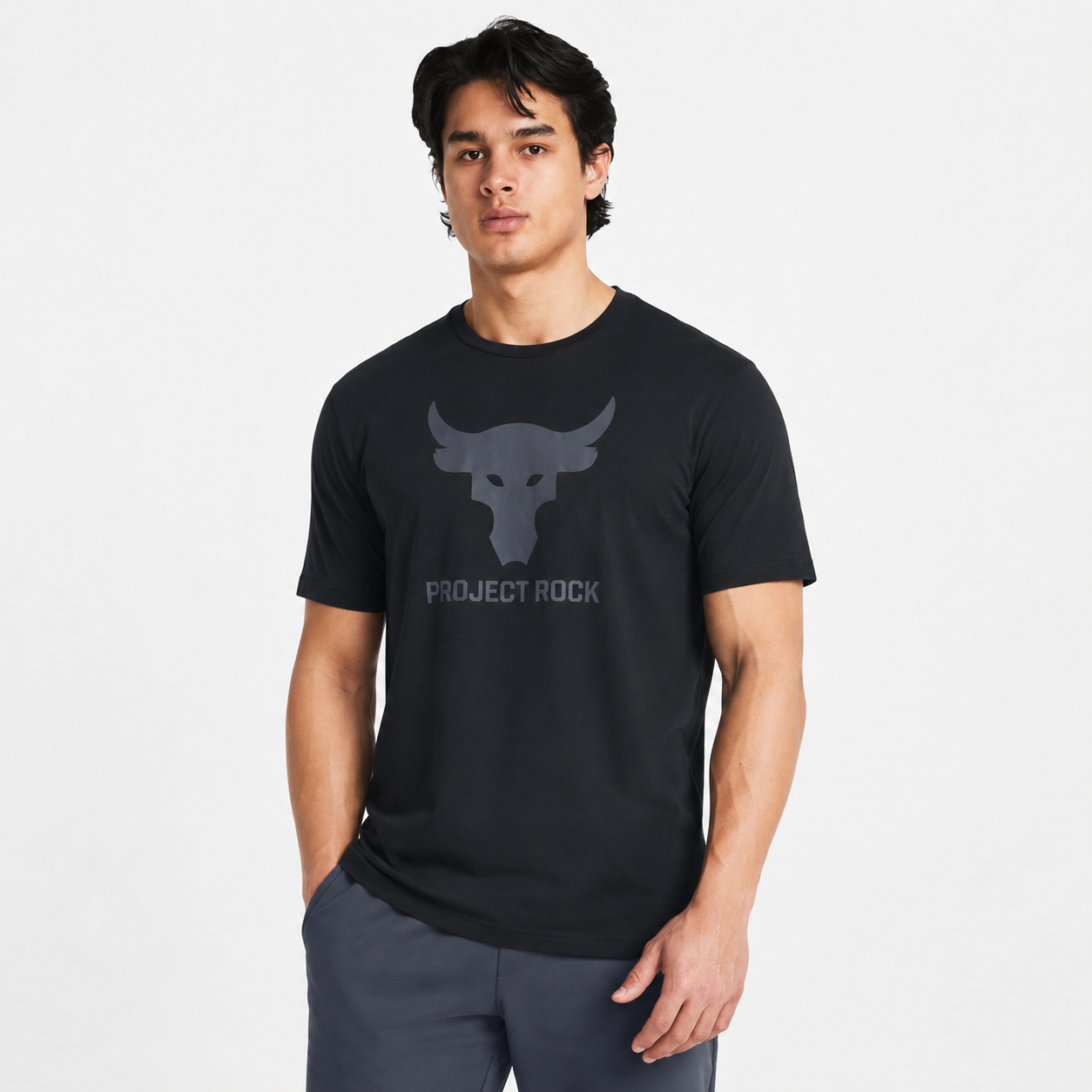 Ανδρικό Αθλητικό T-Shirt Project Rock Μαύρο