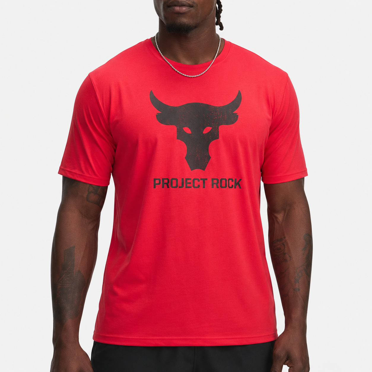 Ανδρικό Αθλητικό T-Shirt Project Rock Κόκκινο