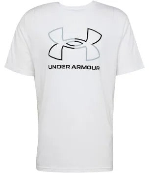 Ανδρικό Λευκό T-Shirt Under Armour με Μεγάλο Λογότυπο