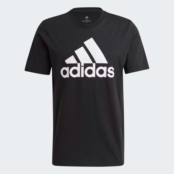 ΑΑνδρικό Μαύρο T-Shirt Adidas με Μεγάλο Λευκό Λογότυπο