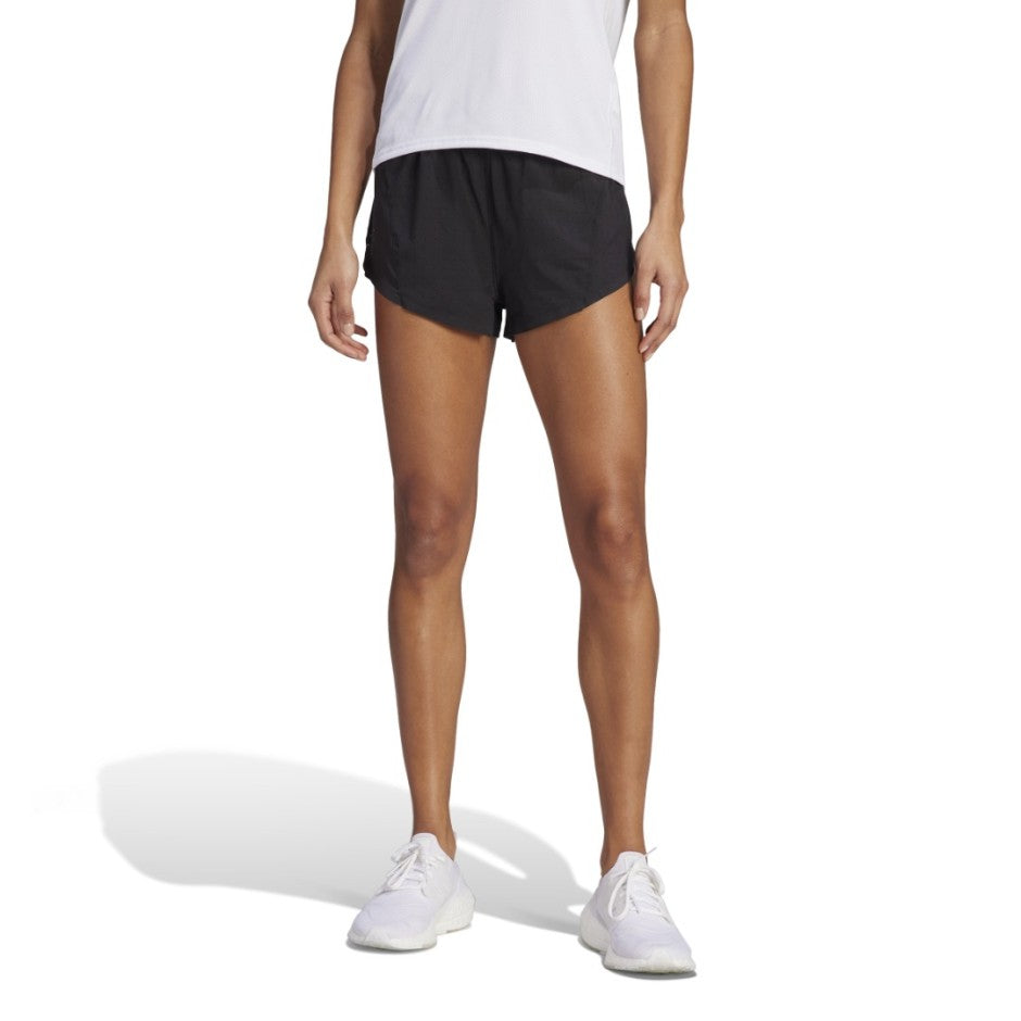adidas Performance ADIZERO RUNNING SPLIT SHORTS Μαύρο