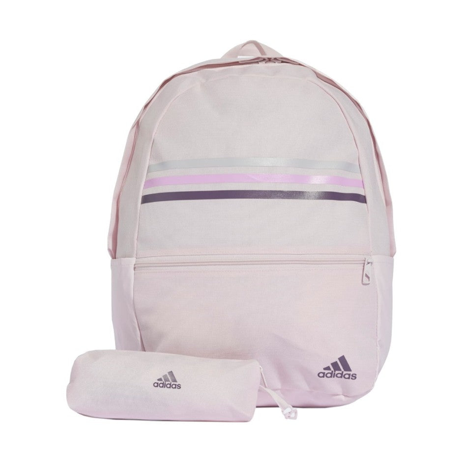 adidas Performance Classic Horizontal 3-Stripes Ροζ - Τσάντα Πλάτης Με Κασετίνα