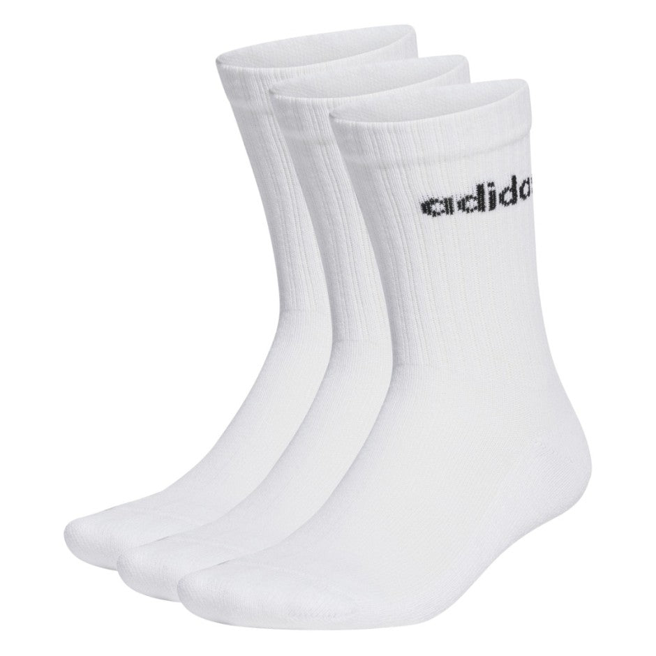 adidas Performance LINEAR CREW CUSHIONED SOCKS 3 PAIRS Λευκό