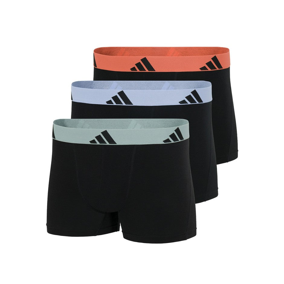 Ανδρικά Εσώρουχα Μποξεράκια Πολύχρωμα - adidas Active Flex Cotton Boxer 3 Pack