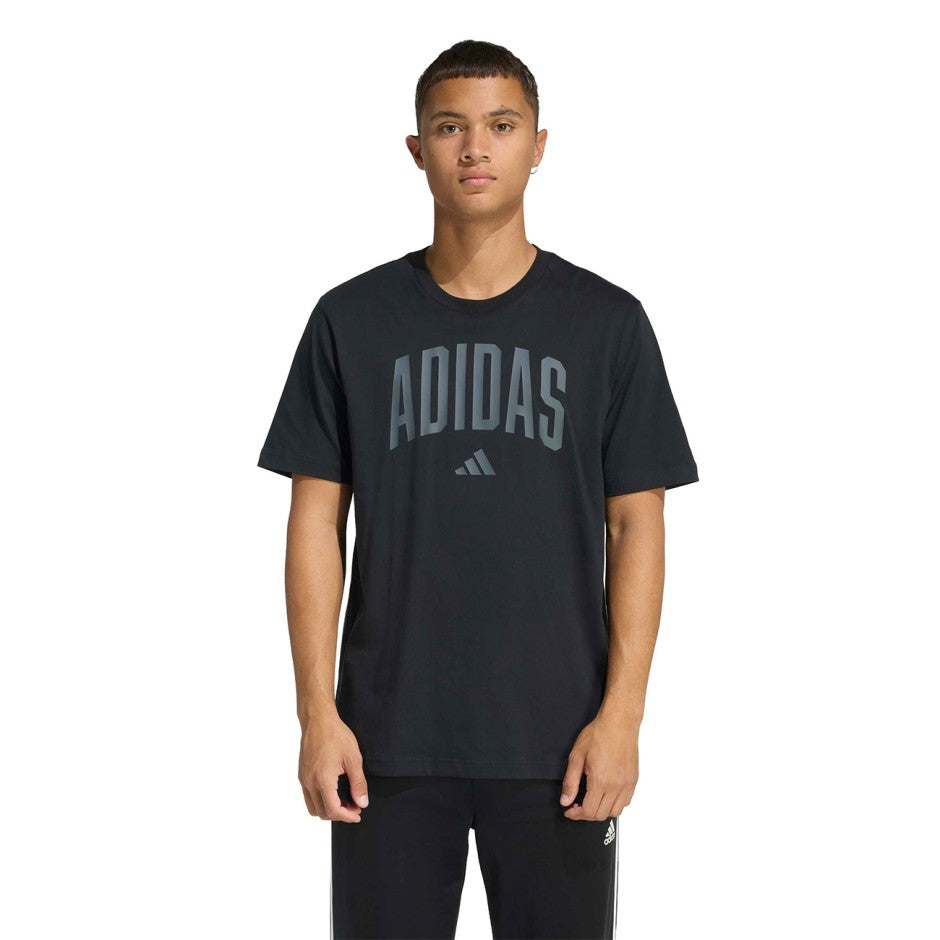 Ανδρική Κοντομάνικη Μπλούζα Μαύρη - adidas Sportswear Collegiate