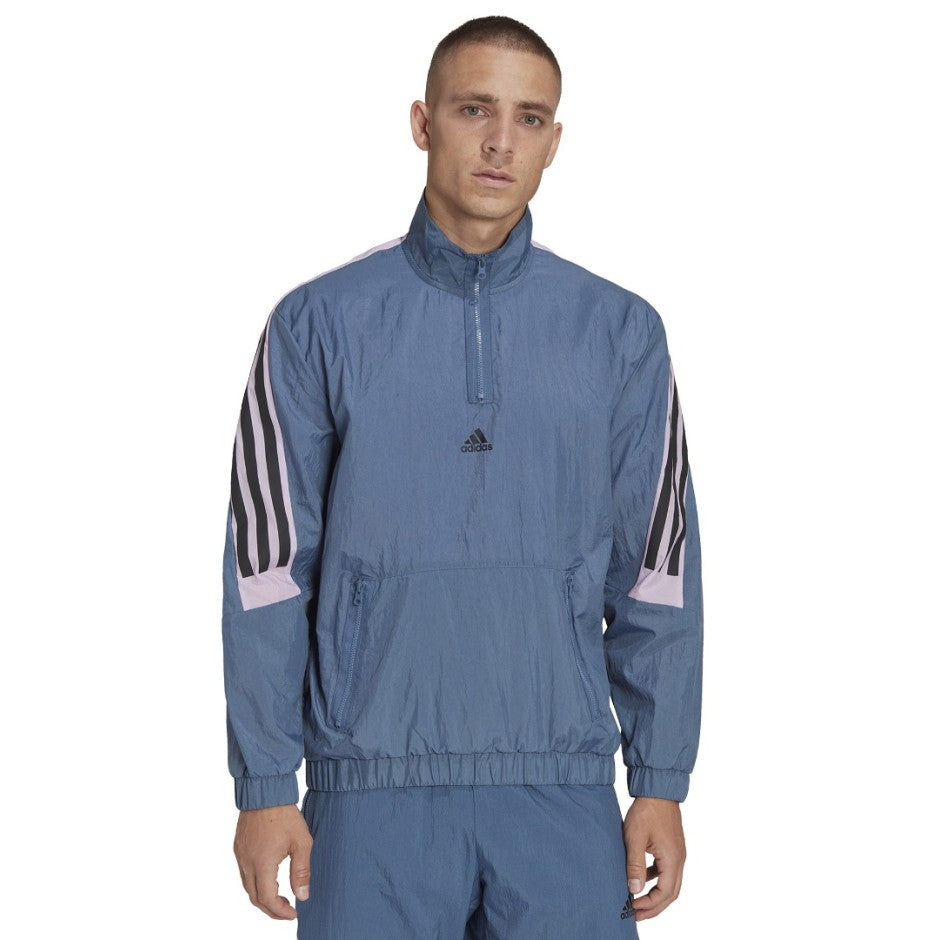 Ανδρική Μακρυμάνικη Μπλούζα adidas Performance M FI WV 1/4-ZIP Μπλε