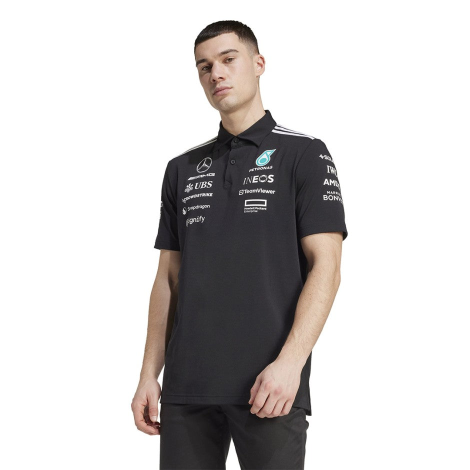 Ανδρική Μπλούζα Πόλο Μαύρη - adidas Performance Mercedes-AMG Petronas Formula One Team