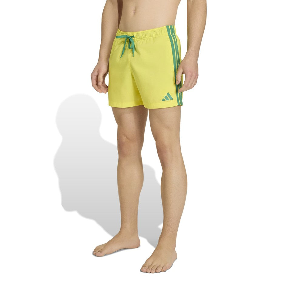 Ανδρικό Μαγιό Βερμούδα Κίτρινο - adidas Performance 3-Stripes 5-Inch