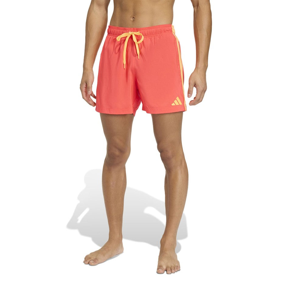 Ανδρικό Μαγιό Βερμούδα Κόκκινο - adidas Performance 3-Stripes 5-Inch