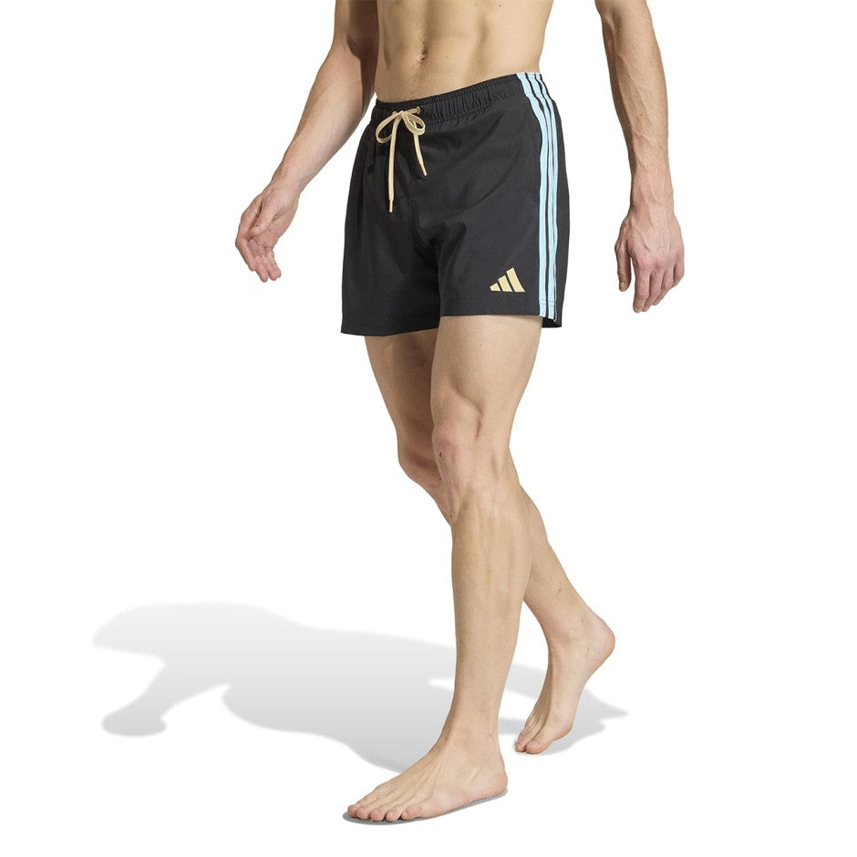 Ανδρικό Μαγιό Βερμούδα Μαύρο - adidas Performance 3-Stripes 5-Inch