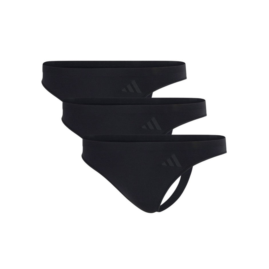 Γυναικεία Εσώρουχα Μαύρα - adidas Performance Packaged Panties Thong 3 Pack