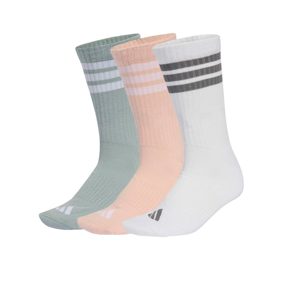 Κάλτσες Πολύχρωμες - adidas Performance 3-Stripes Cushioned Sportswear Crew 3 Pairs