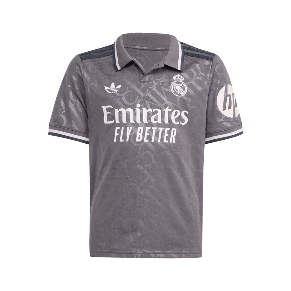 Παιδική Εμφάνιση Ποδοσφαίρου Ανθρακί - adidas Performance Real Madrid 24/25 Third Jersey