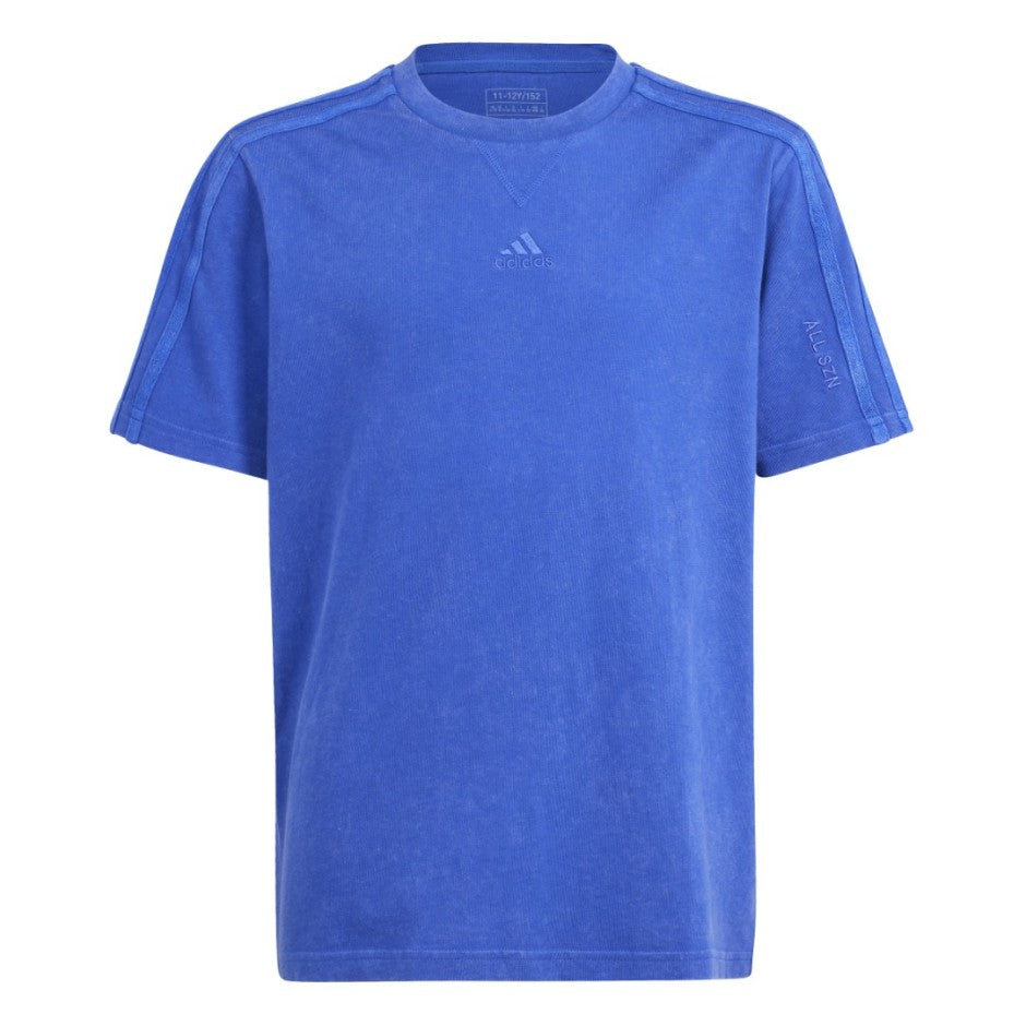 Παιδική Κοντομάνικη Μπλούζα Μπλε - adidas Performance ALL SZN Washed
